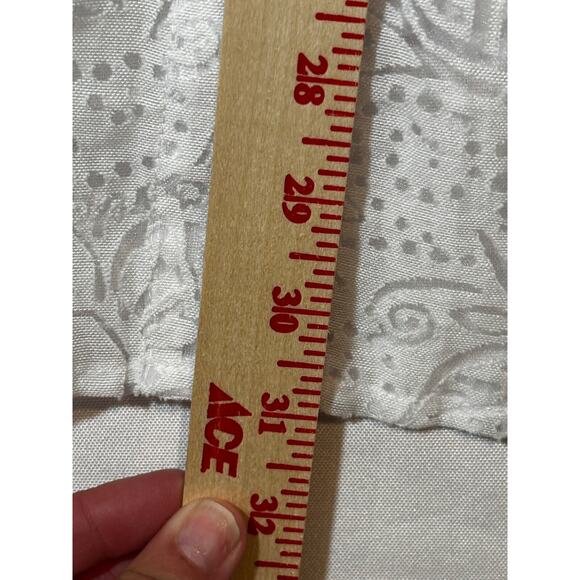 Women's‎ Plus sz 26/28 White Top Jacket Cover Up Lace Embroidered sheer romantic - Picture 5 of 9